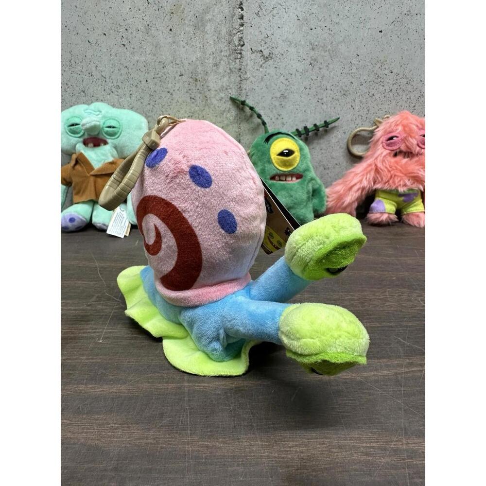 Zuru Fuggler x Spongebob Squarepants Keychain Plush Ring GARY THE PET SNAIL 5 in
